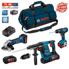 Kit perforateur, meuleuse angulaire, perceuse visseuse RSB3618M2 Bosch (4 batteries + chargeur + sac transport)