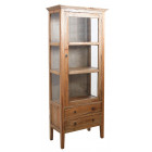 Armoire en bois et verre