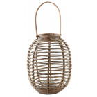 Lanterne en rotin et verre taille 3