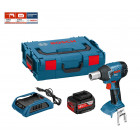 Boulonneuse à chocs GDS 18 V-LI sans fil + batterie 4,0 Ah + GAL1830W + L-Boxx 136 Bosch