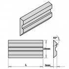 JEU DE 2 COUTEAUX DE RABOTAGE POUR SYSTEMES CENTROLOCK" 170X16X3 HPS" 795.170.16