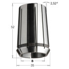 Pinces de serrage   din-6388   mm35x52   d=13mm (1/2)" 185.130.00 Pinces de serrage   din-6388   mm35x52   d=13mm (1/2)" 185.130.00