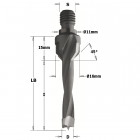 Hm-m. avec frasoir d=10x50 z=2 s=m10 g. 330.100.12