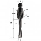 Hm-m. avec frasoir d=10x20 z=2 s=m10 g. 332.100.12