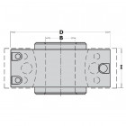 Coffret porte-outils sans l.d=120x40-50 f=50 692.120.50