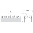 Lame circulaire (pvc-bois) 184x2x215.87  z=48 fwf 226.048.07