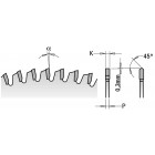 LAME CIRCULAIRE HW AVEC DENTE TRAPÉZO?DALE   160X2.2/1.6X20+2 Z40 10° TCG 281.160.40H2 LAME CIRCULAIRE HW AVEC DENTE TRAPÉZO?DALE   160X2.2/1.6X20+2 Z40 10° TCG 281.160.40H2