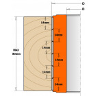 PORTE-OUTIL DE RABOTAGE HÉLICOIDAL  HW Z12    D=80X80X50 694.019.50