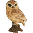 Chouette sur sa branche en résine