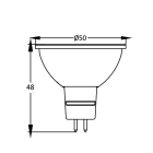 Ampoule led gu5.3 5w (eq. 32w) 2700k 110°