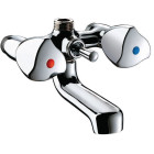 Mélangeur bain-douche m1/2 avec bec fixe entraxe 80 mm delabie