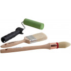 Kit peinture rouleau + queue de morue + brosse à réchampir