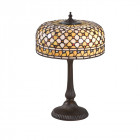 Lampe mille feux, verre et métal