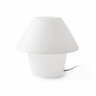 Lampe de table de jardin blanche versus 1 ampoule