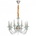 Suspension dorée neoclassic 12 ampoules 130 cm Suspension dorée neoclassic 12 ampoules 130 cm