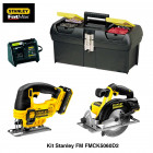 Coffret FMCK5060D2 scie sauteuse et scie circulaire + 2 x 2,0 Ah + chargeur Stanley FatMax