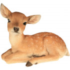 Bambi en résine couché 32 cm
