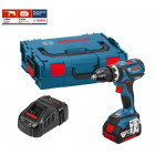 Coffret perceuse-visseuse à percussion GSB 18V-60C + 1 x 5,0 Ah + chargeur + L-Boxx 136 Bosch