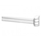 Porte serviette double blanc polypropylàne