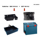 Coffret de transport l-boxx 374 + calage GKS 18 V-li + calage GST 18 V-li + panier Bosch