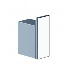 Crochet patère porte serviette en zinc chromé serie new york fixations invisibles 20 x 34 x 50 mm