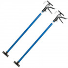 2 x etais télescopique support barre tiges traverse de plafond set 115-290 cm 30 kg