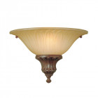 Applique stirling castle 21 cm, bronze et verre, 1 ampoule