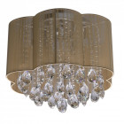 Plafonnier chromé elegance 6 ampoules 38 cm