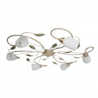 Plafonnier doré flora 6 ampoules 18 cm