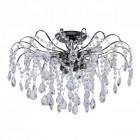 Plafonnier gris crystal 6 ampoules 38 cm