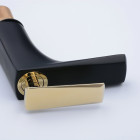 Robinet de salle de bain, design,black and gold