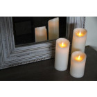 Bougie à led oscillante en cire véritable 9,5cm de diamètre taille 3