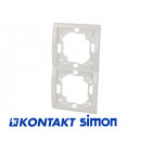 Plaque blanche double verticale