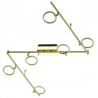 Spot doré techno 6 ampoules 24.5 cm