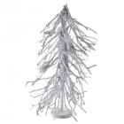 Sapin de noël en bois patiné blanc