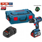 Coffret perceuse-visseuse à percussion GSB 18 V-60C + 1x5,0Ah + chargeur + L-Boxx 136 + bluetooth Bosch