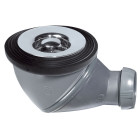 Bonde de douche james Ø60 mm grille abs chromée