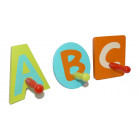 Patères pour enfant abc (lot de 3)
