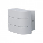 Applique murale blanche techno 2 ampoules 9 cm