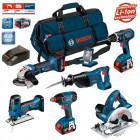 Kit 7 outils électroportatifs PSB7MXM3B Bosch (3 x 4,0Ah + chargeur + porte outils)