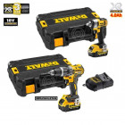 Kit XP254M2TII perceuse à percussion + boulonneuse à chocs + 2x4,0Ah + chargeur + 2 TSTAK II DeWalt
