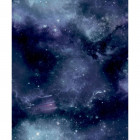 Papier peint galaxy with stars noir et violet