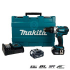 Coffret DHP458RTE perceuse visseuse à percussion + 2 x 5,0 Ah + chargeur Makita