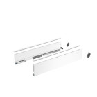 Profilé latéral de tiroir AvanTech YOU, H101mm x L400mm, blanc, gauche et droite - HETTICH - 9353386