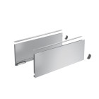 Profilé latéral de tiroir AvanTech YOU, hauteur 187 mm x NL 400 mm, Argent, gauche et droite - HETTICH - 9353356