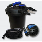 Kit de filtration à pression 10000l 11w uvc stérilisateur pompe tuyau helloshop26 4216452