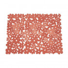 InterDesign 60964EU Blumz Grand Tapis d'Évier Rouge