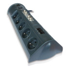Metronic - 495014 - Multiprise x10 - protection téléphone, fax et modem - SAT  TV
