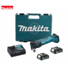 Découpeur-ponceur multifonctions MAKITA 2 batteries 10,8V 2.0 Ah, chargeur, coffret + Kit d'accessoires CXT - TM30DSAEX1