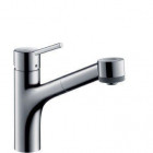 Hansgrohe 32841000 Talis S Mitigeur de cuisine à bec orientable avec douchette extractible Chromé